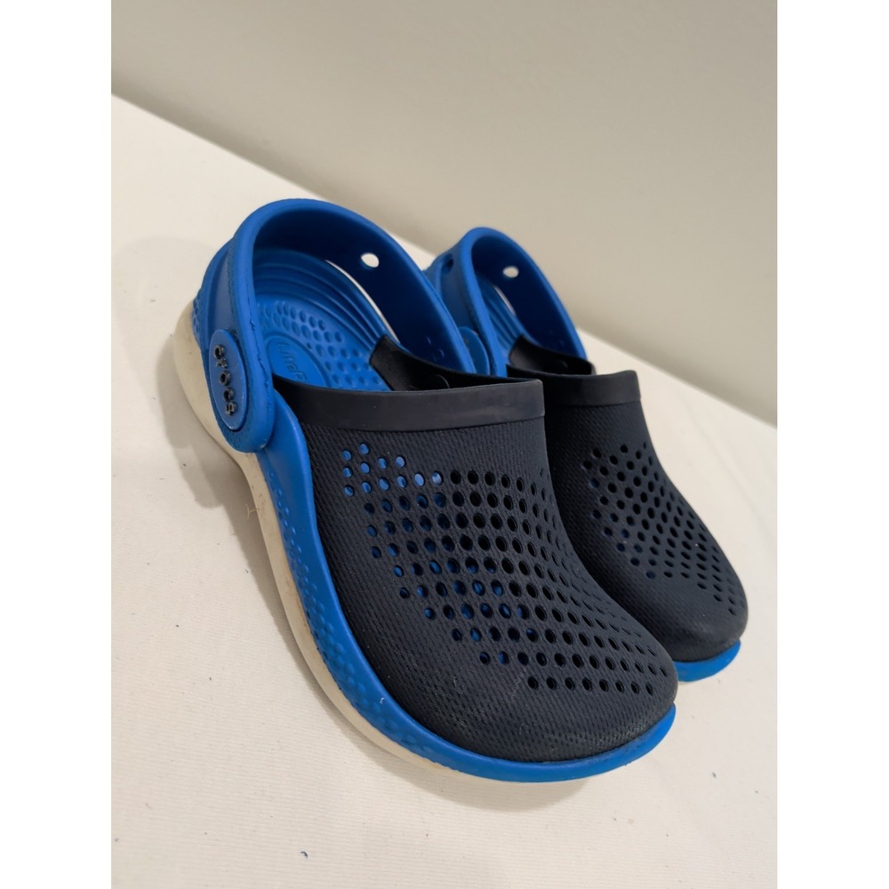 Crocs Kids LITERIDE 360 Clogs Unisex Navy Bright Cobalt   US Kid's C9
